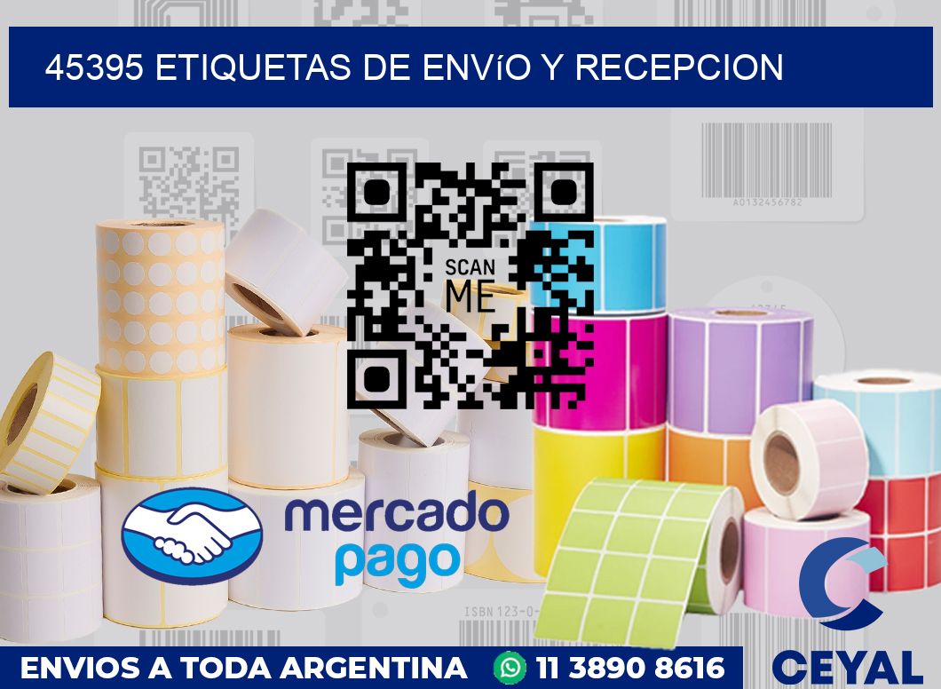 45395 Etiquetas de envío y recepcion
