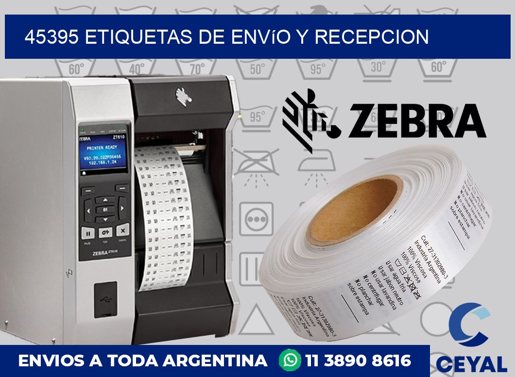 45395 Etiquetas de envío y recepcion