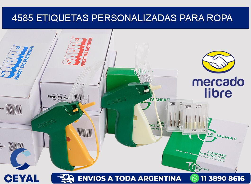 4585 Etiquetas personalizadas para ropa