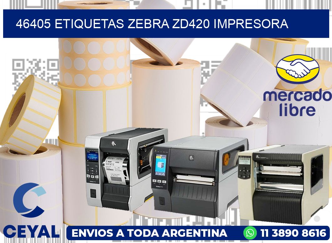 46405 etiquetas Zebra zd420 impresora