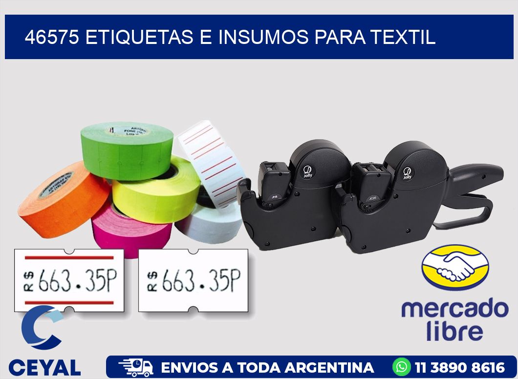 46575 etiquetas e insumos para textil