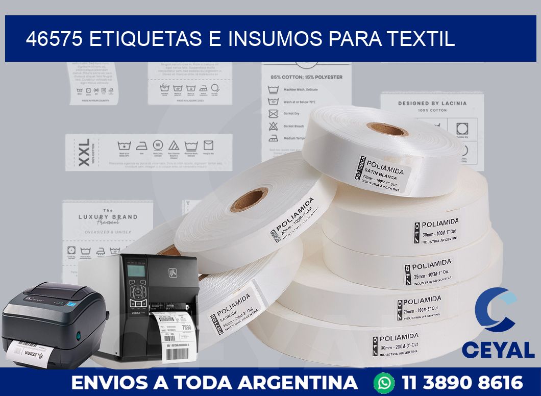 46575 etiquetas e insumos para textil