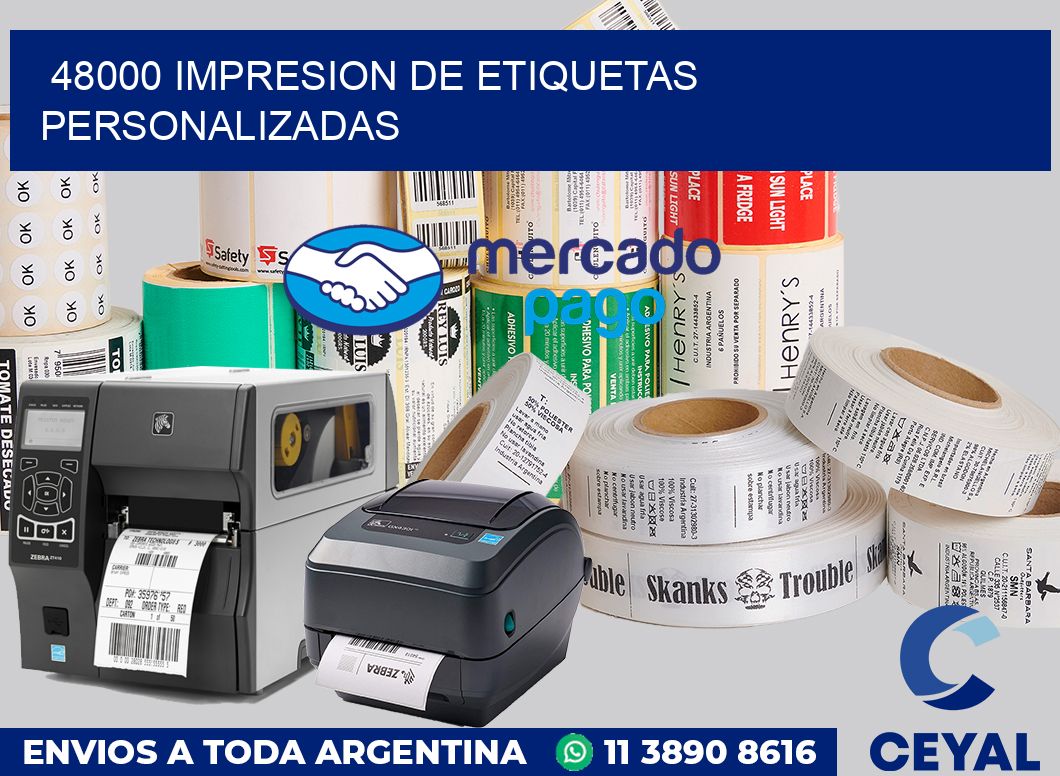 48000 Impresion de etiquetas personalizadas