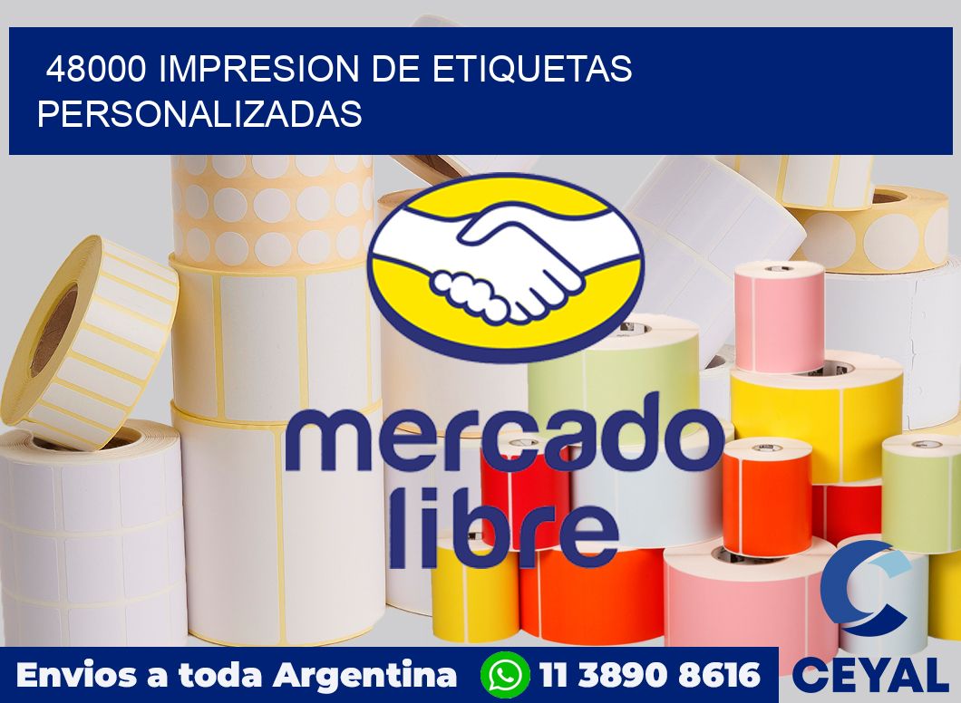 48000 Impresion de etiquetas personalizadas
