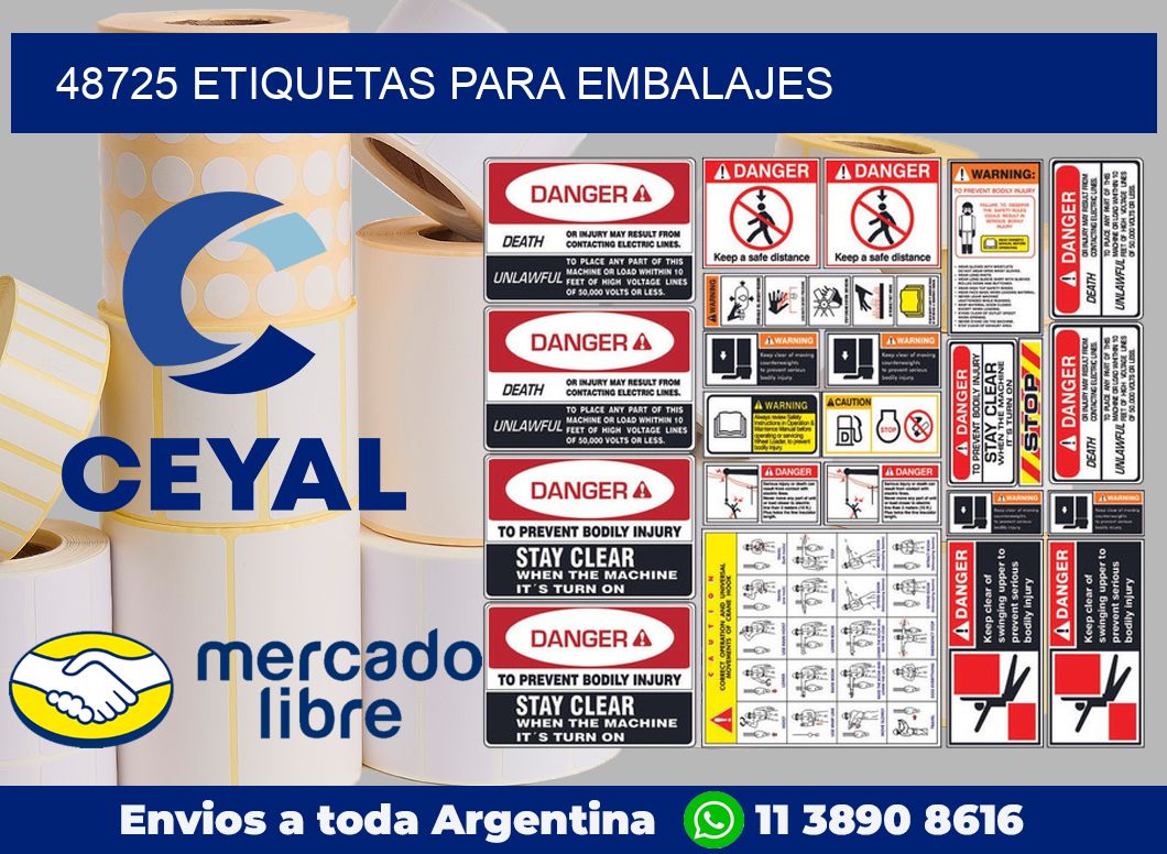48725 Etiquetas para embalajes
