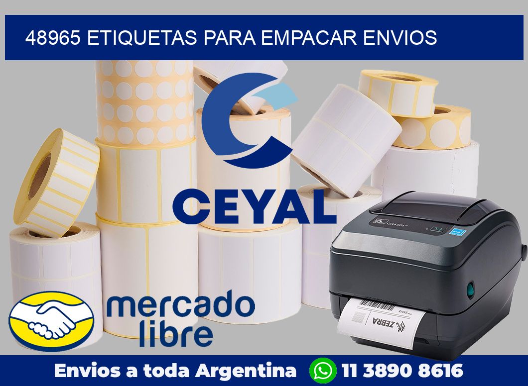 48965 Etiquetas para empacar envios