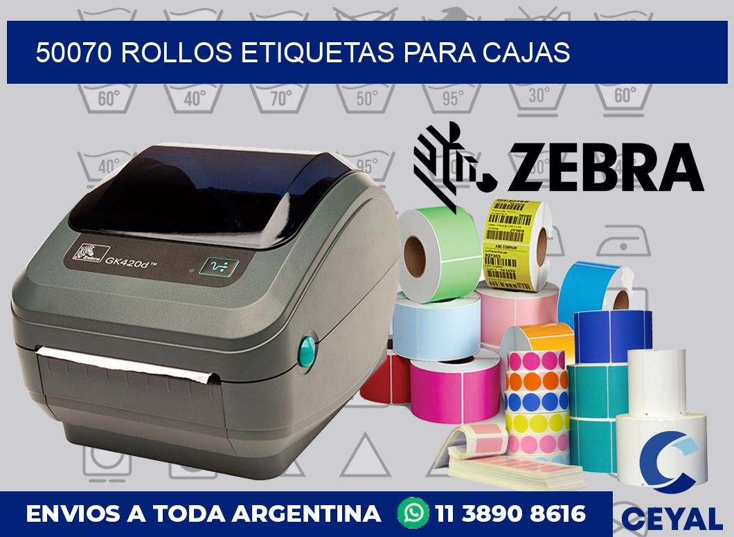 50070 rollos etiquetas para cajas