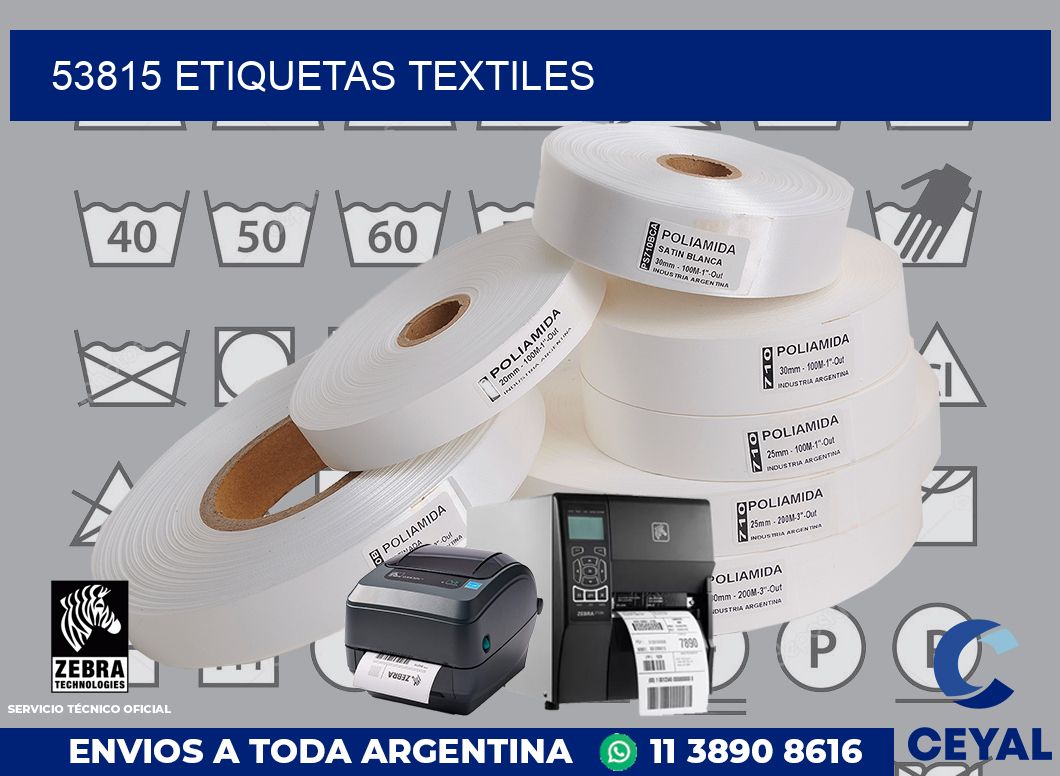 53815 etiquetas textiles