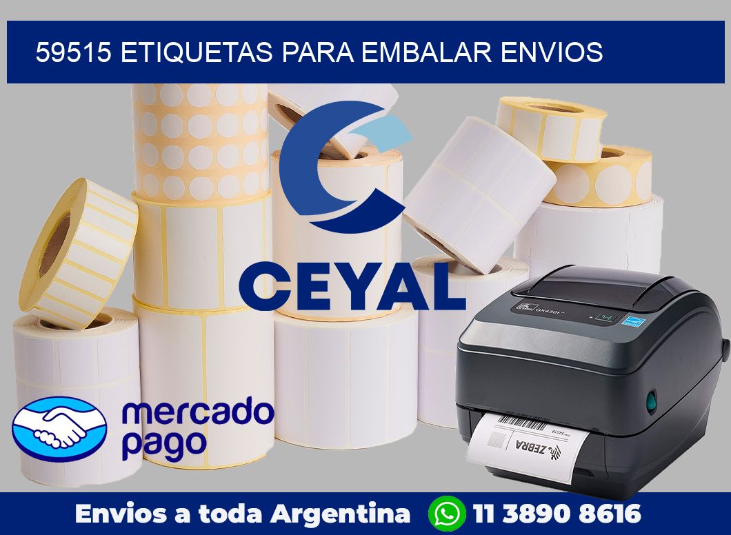 59515 Etiquetas para embalar envios
