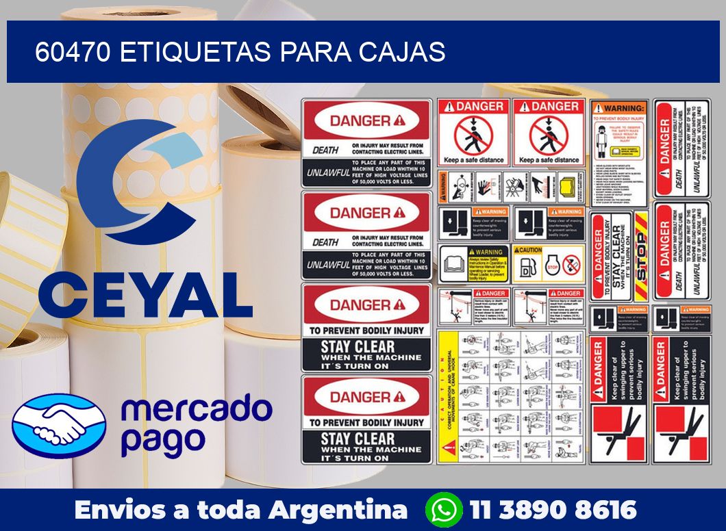 60470 Etiquetas para cajas