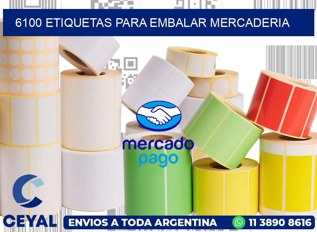 6100 Etiquetas para embalar mercaderia