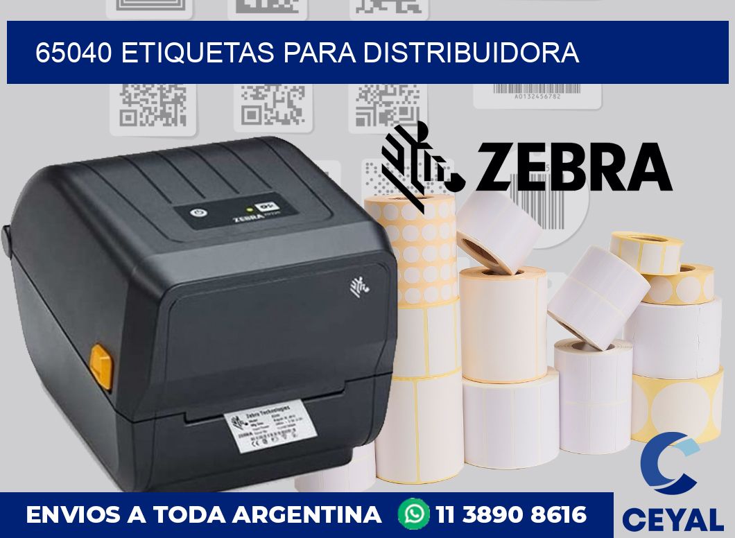 65040 etiquetas para distribuidora
