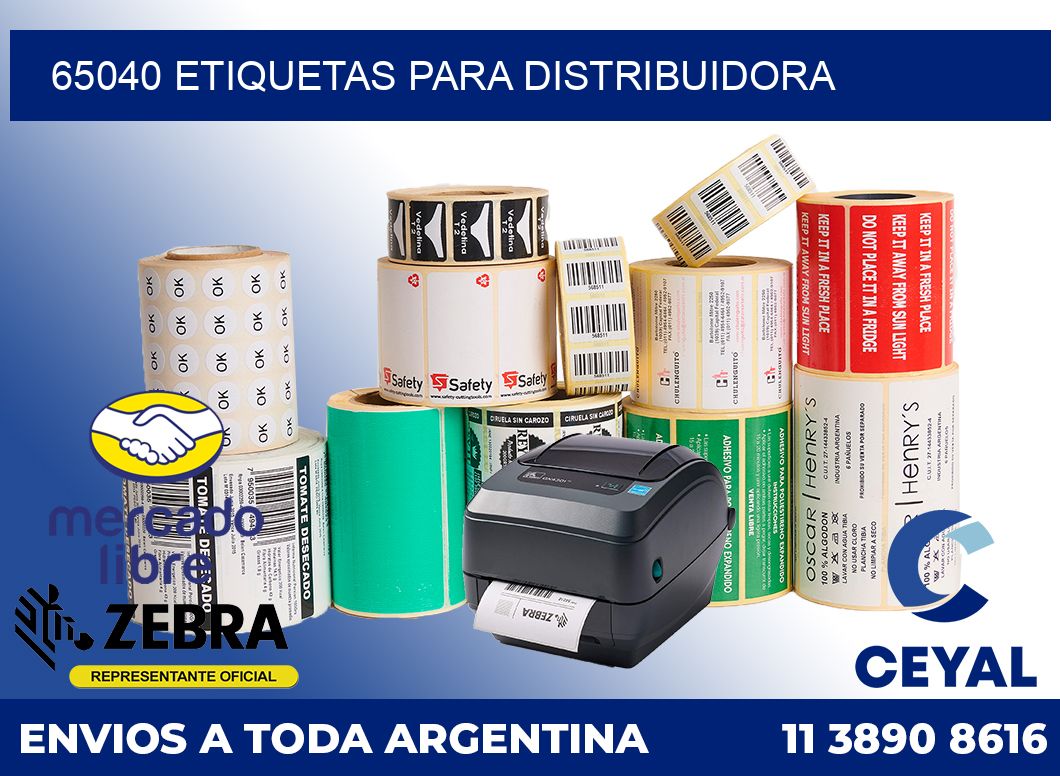 65040 etiquetas para distribuidora