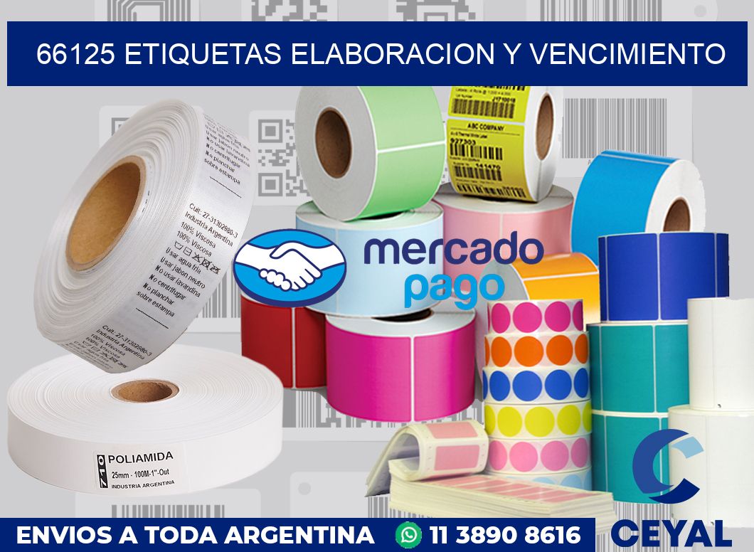 66125 Etiquetas elaboracion y vencimiento