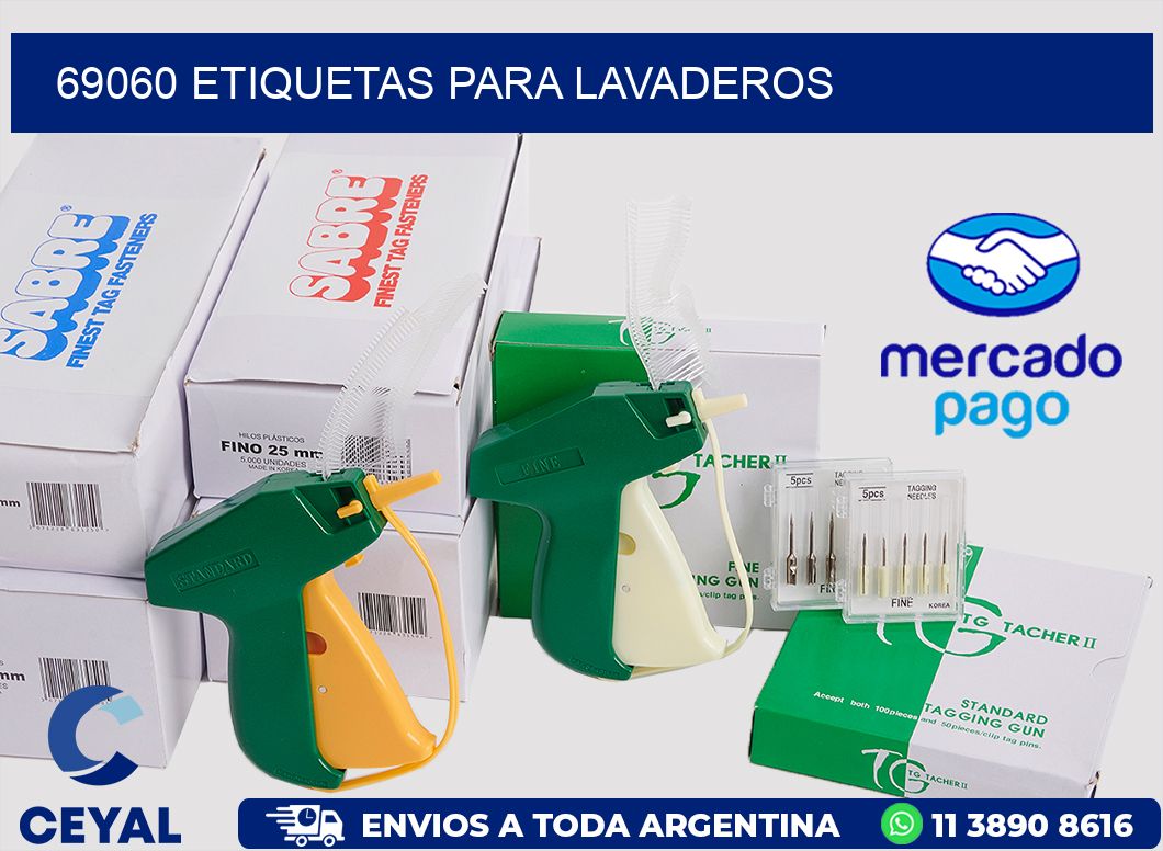 69060 Etiquetas para lavaderos