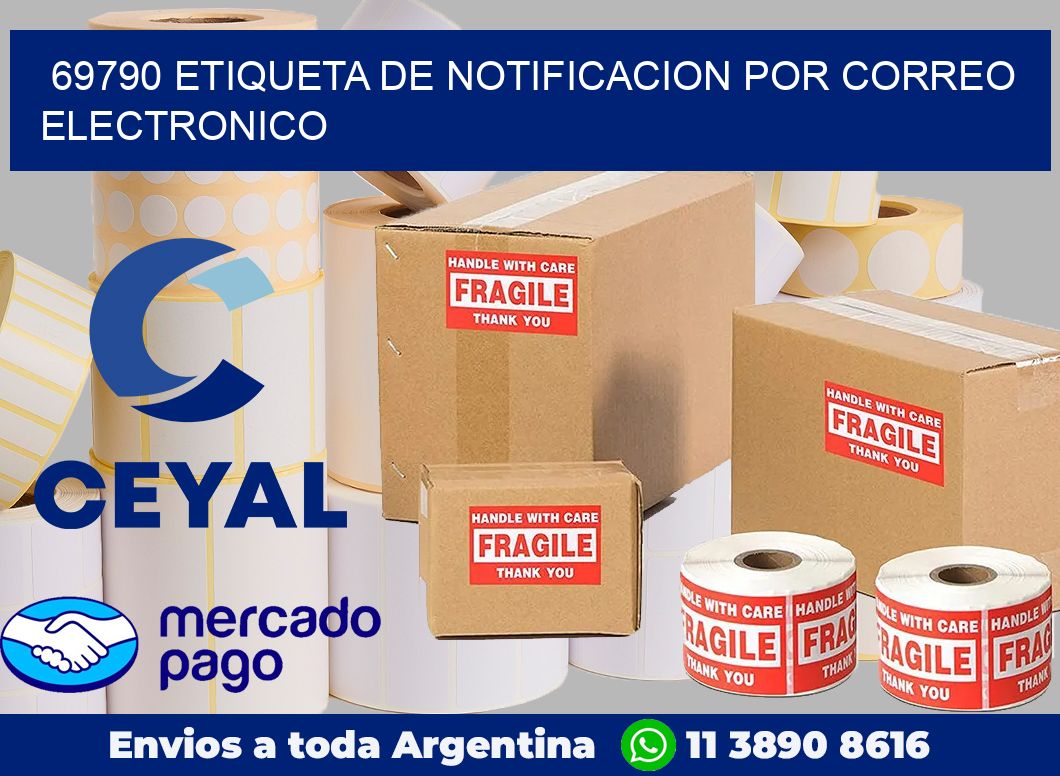 69790 Etiqueta de notificacion por correo electronico