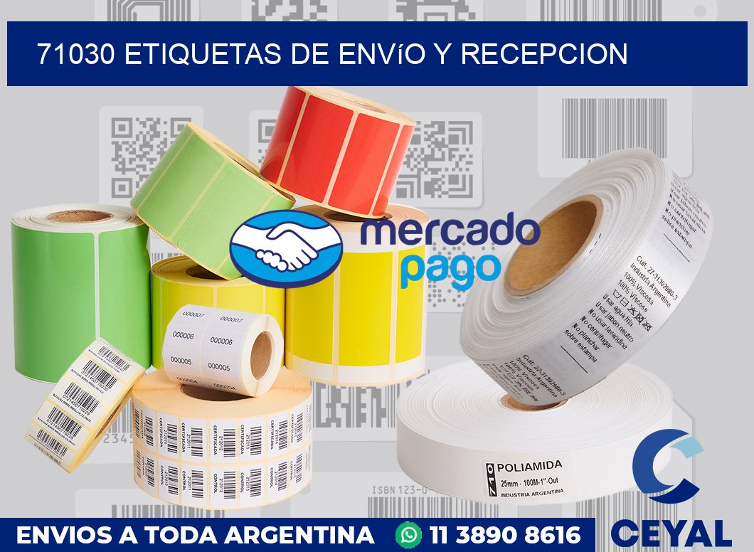 71030 Etiquetas de envío y recepcion