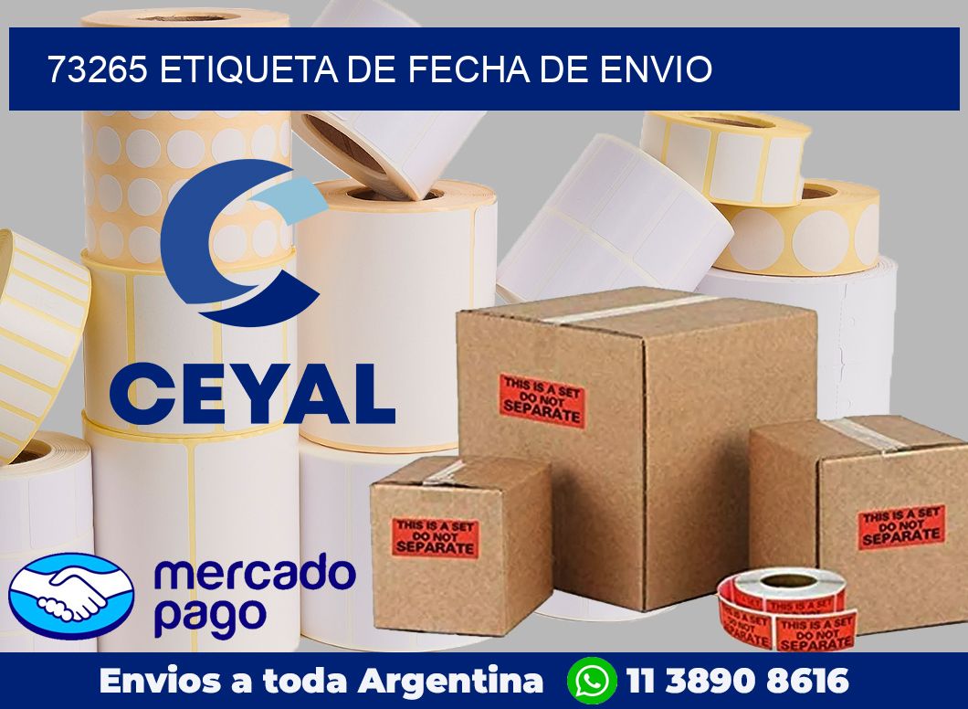 73265 Etiqueta de fecha de envio