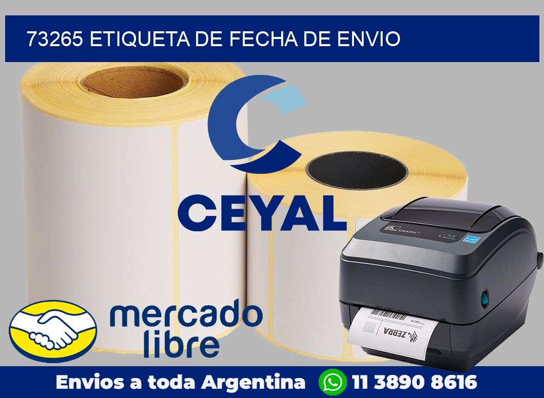 73265 Etiqueta de fecha de envio