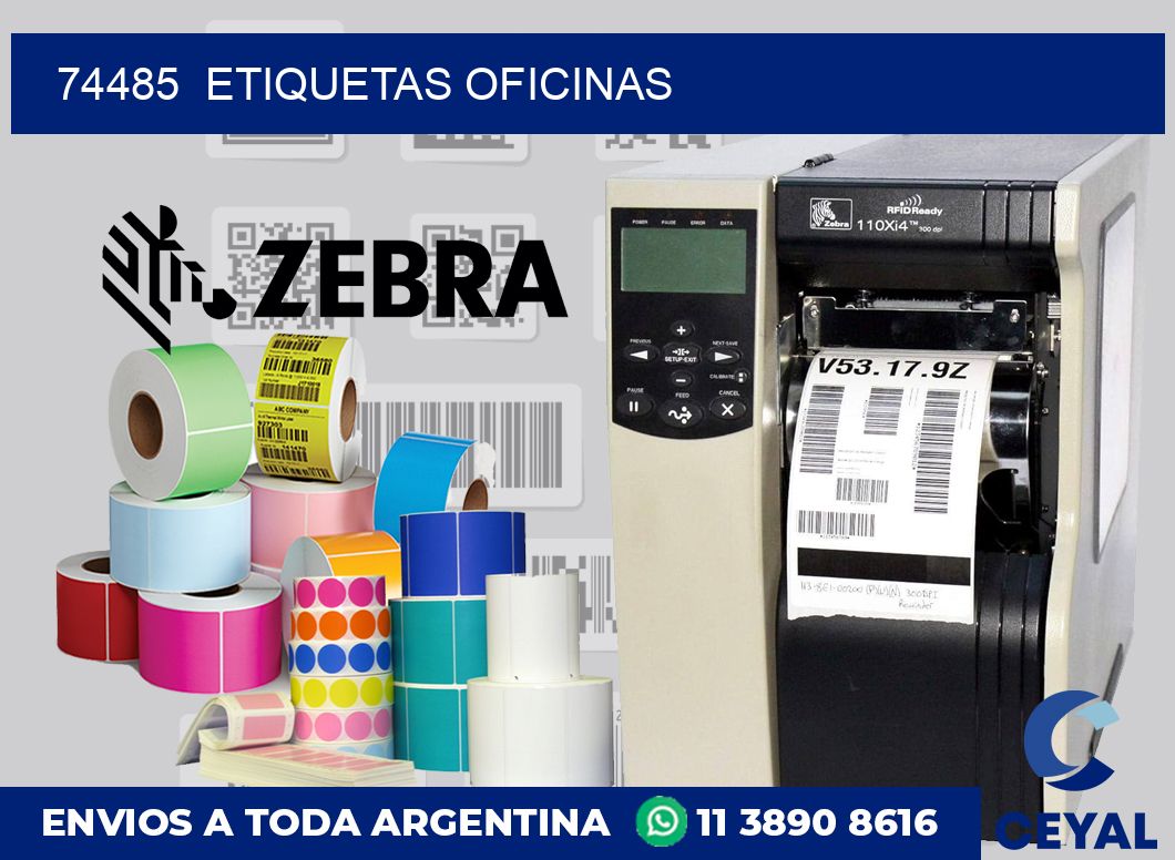 74485  Etiquetas oficinas
