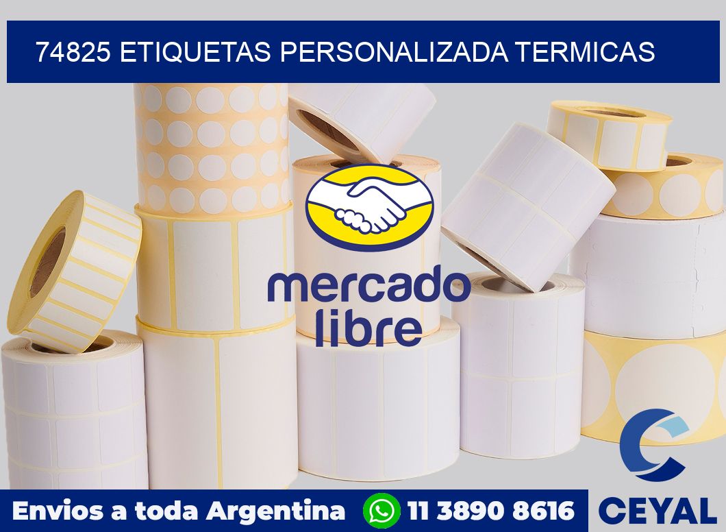 74825 etiquetas personalizada termicas