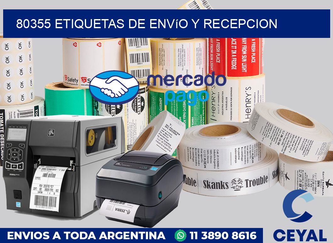 80355 Etiquetas de envío y recepcion