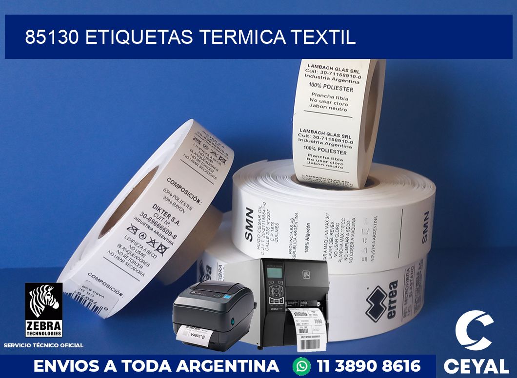 85130 etiquetas termica textil