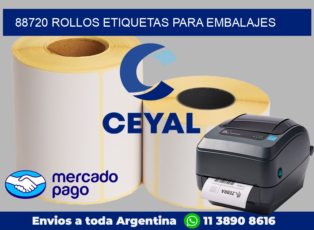 88720 Rollos etiquetas para embalajes
