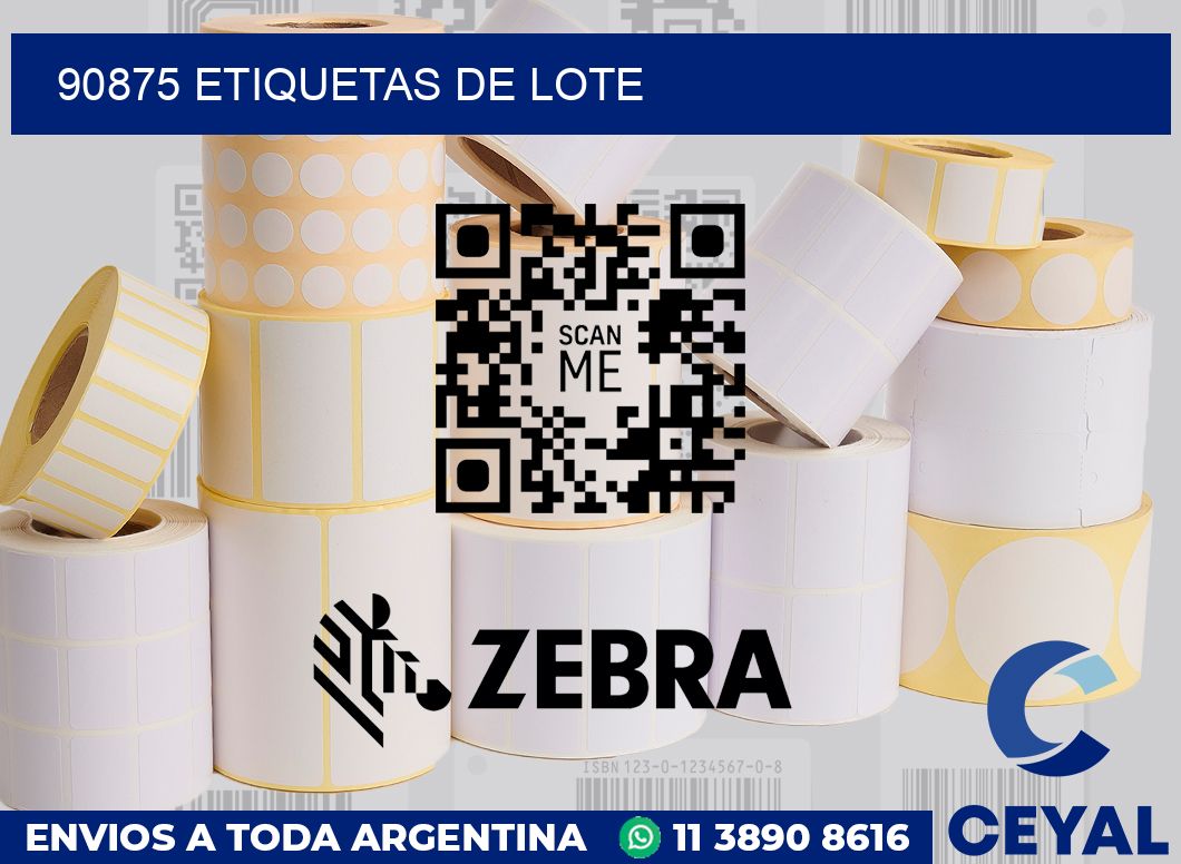 90875 Etiquetas de lote