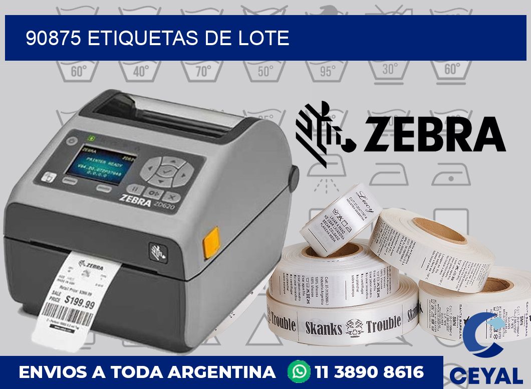 90875 Etiquetas de lote