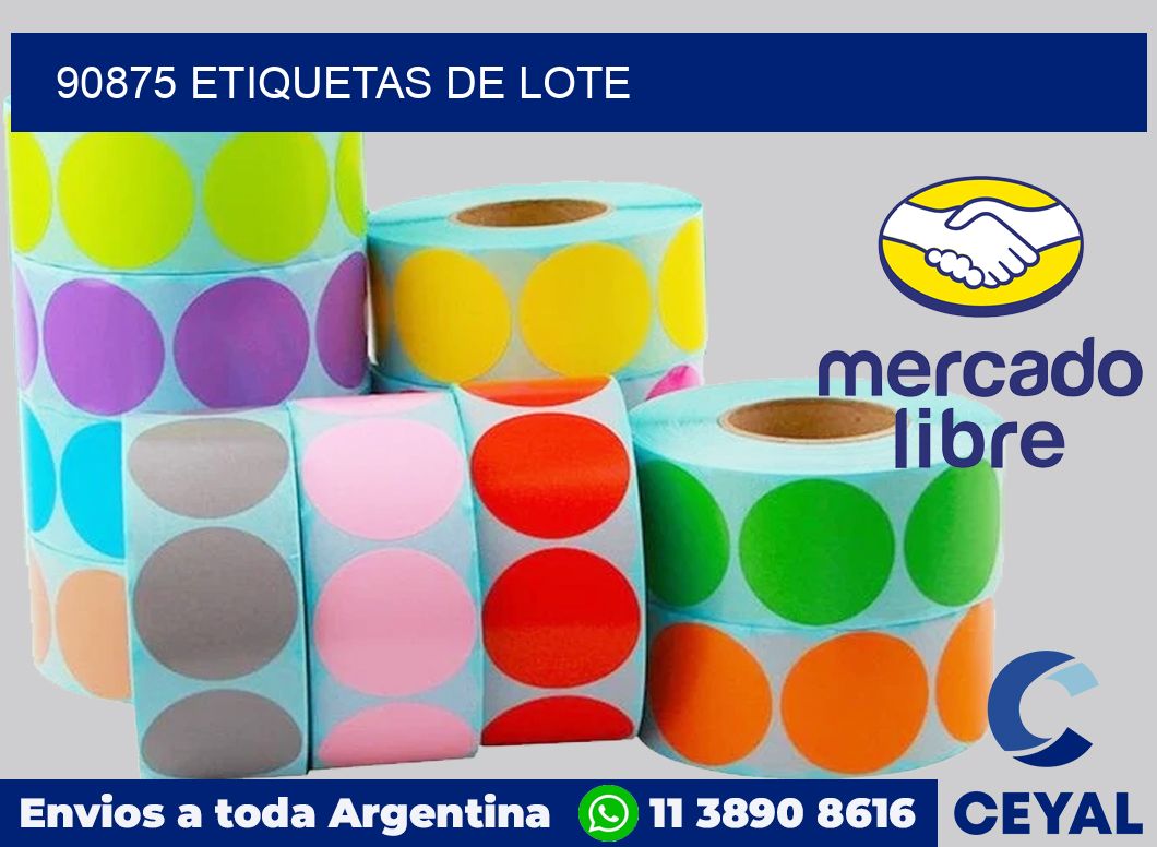 90875 Etiquetas de lote