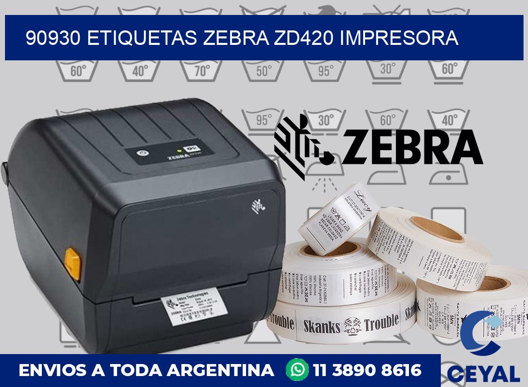 90930 etiquetas Zebra zd420 impresora