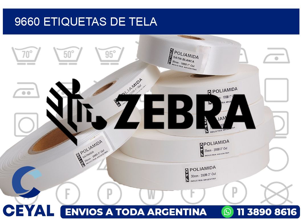 9660 Etiquetas de tela
