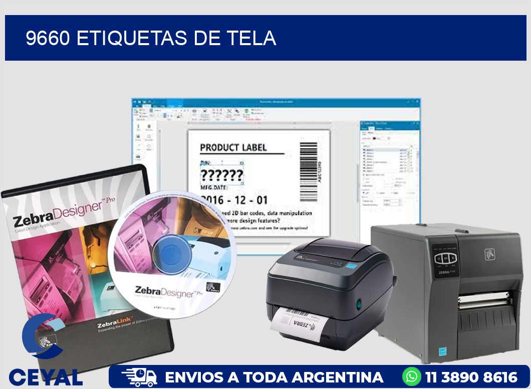 9660 Etiquetas de tela