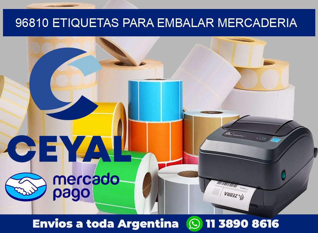 96810 Etiquetas para embalar mercaderia