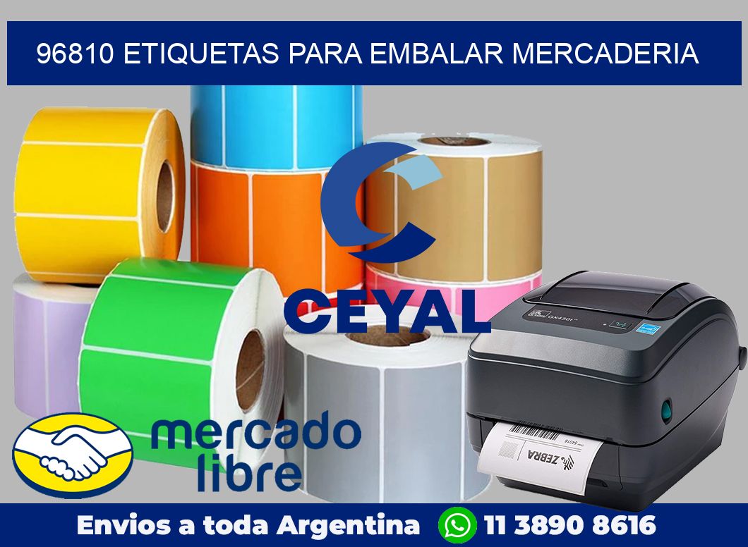 96810 Etiquetas para embalar mercaderia