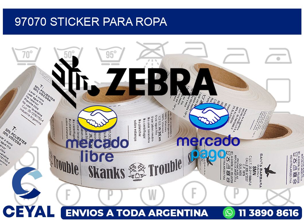 97070 Sticker para ropa