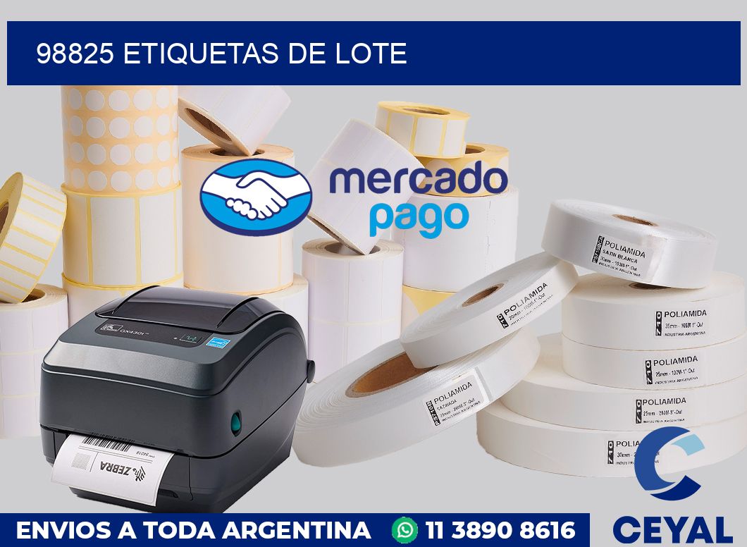 98825 Etiquetas de lote