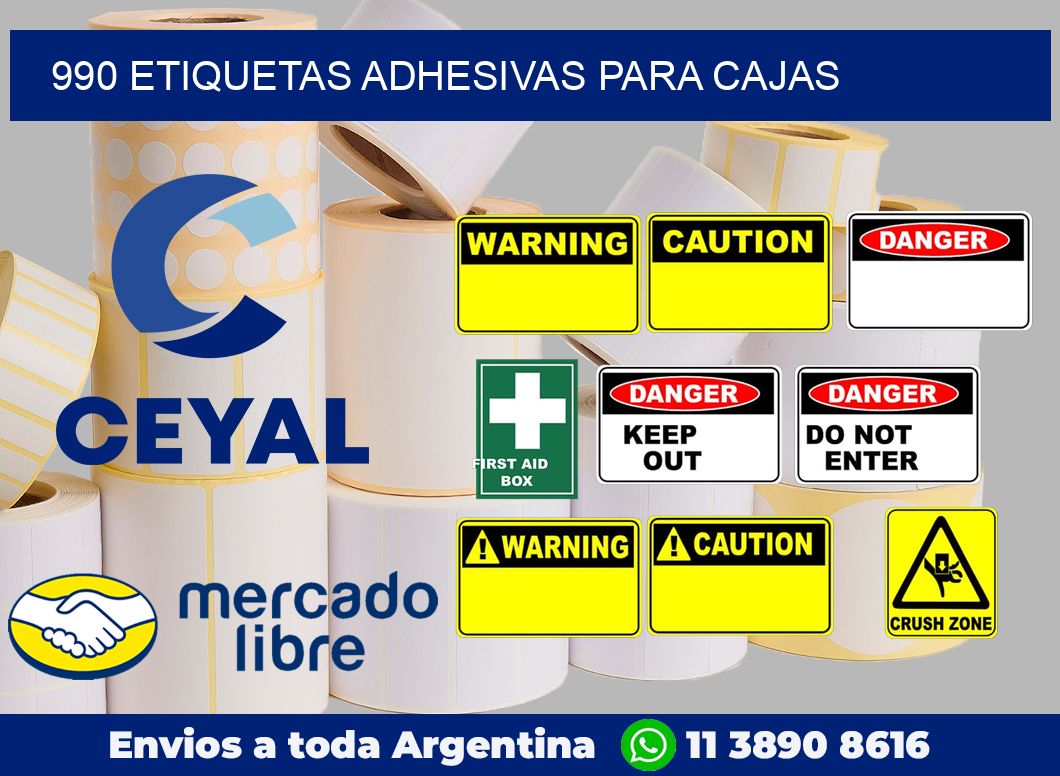 990 Etiquetas adhesivas para cajas