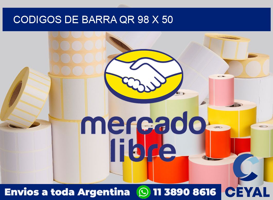 Codigos de barra QR 98 x 50