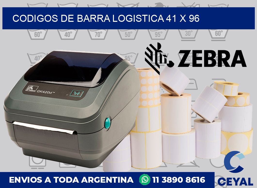 Codigos de barra logistica 41 x 96