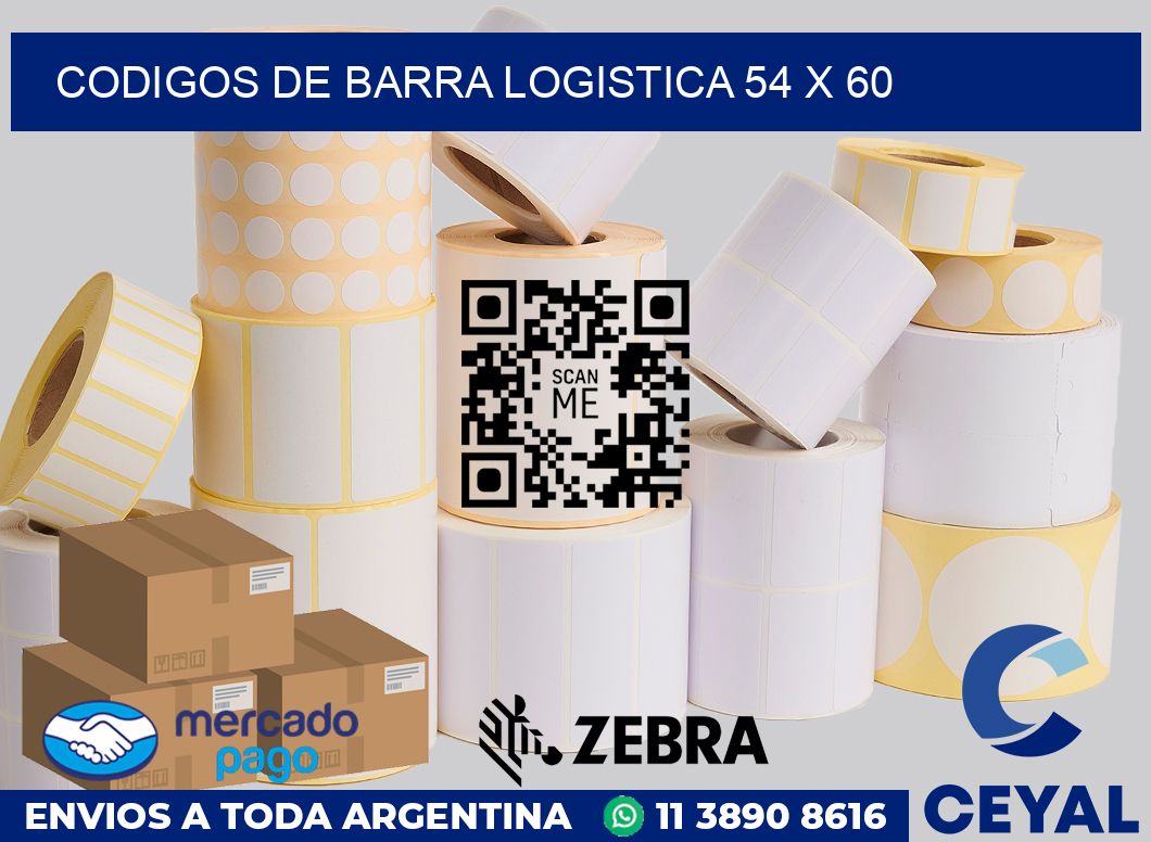 Codigos de barra logistica 54 x 60