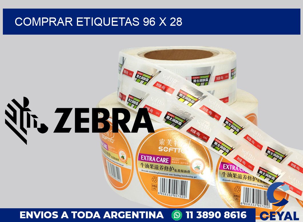 Comprar etiquetas 96 x 28