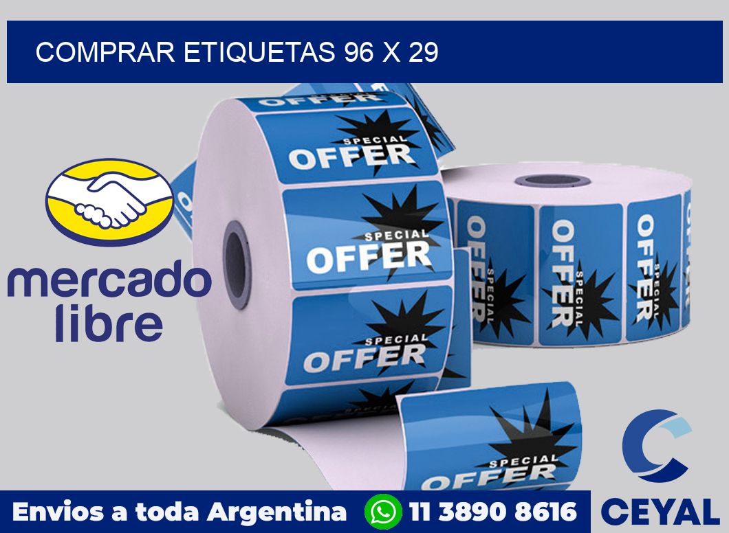 Comprar etiquetas 96 x 29