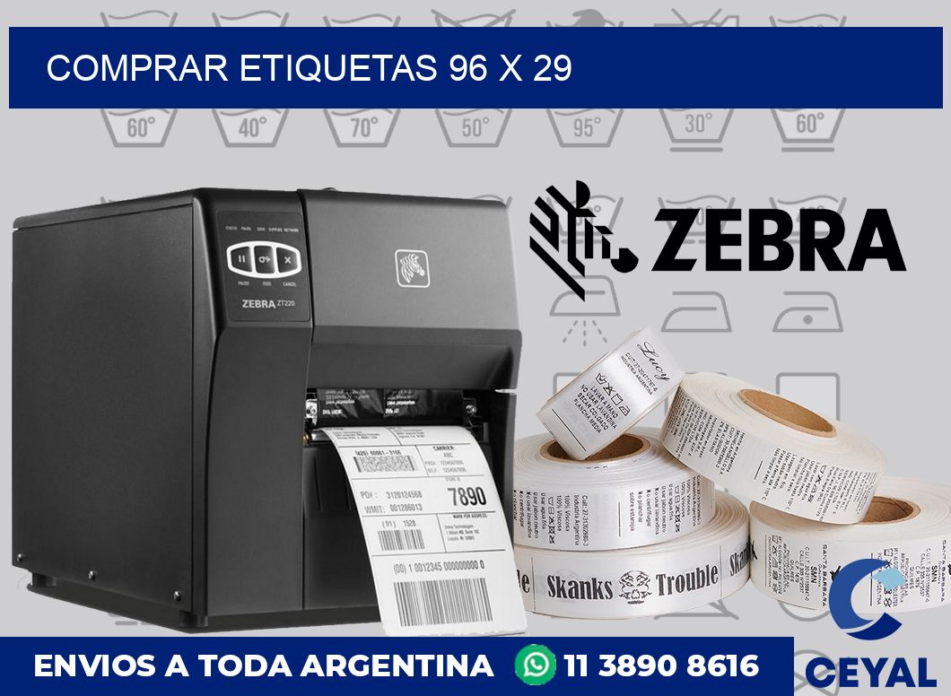 Comprar etiquetas 96 x 29