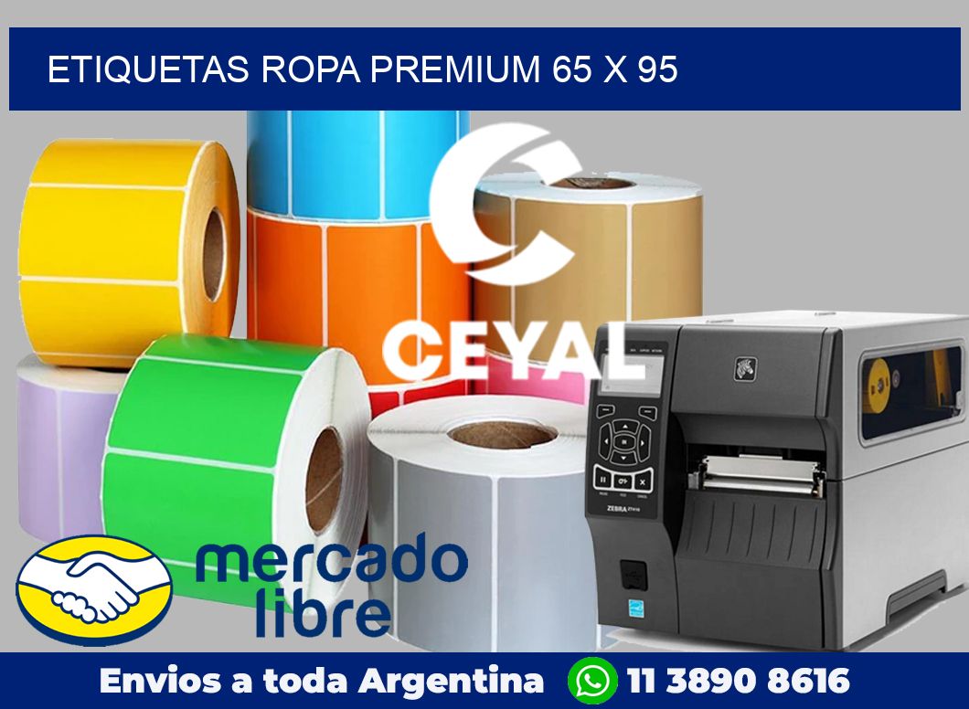Etiquetas ropa premium 65 x 95