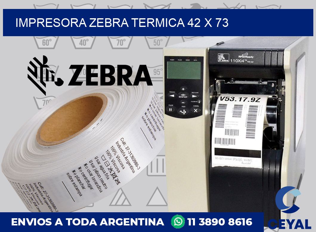 Impresora Zebra termica 42 x 73