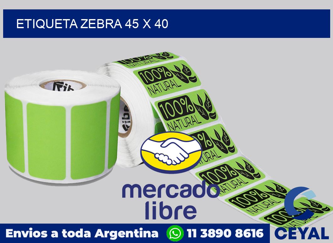 etiqueta zebra 45 x 40