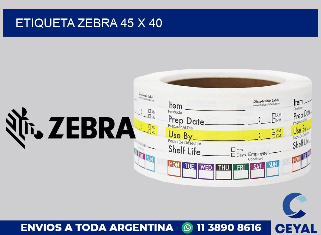 etiqueta zebra 45 x 40