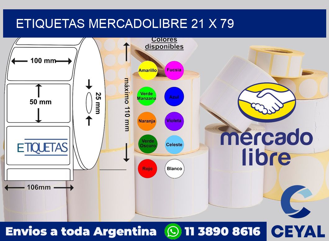 etiquetas mercadolibre 21 x 79